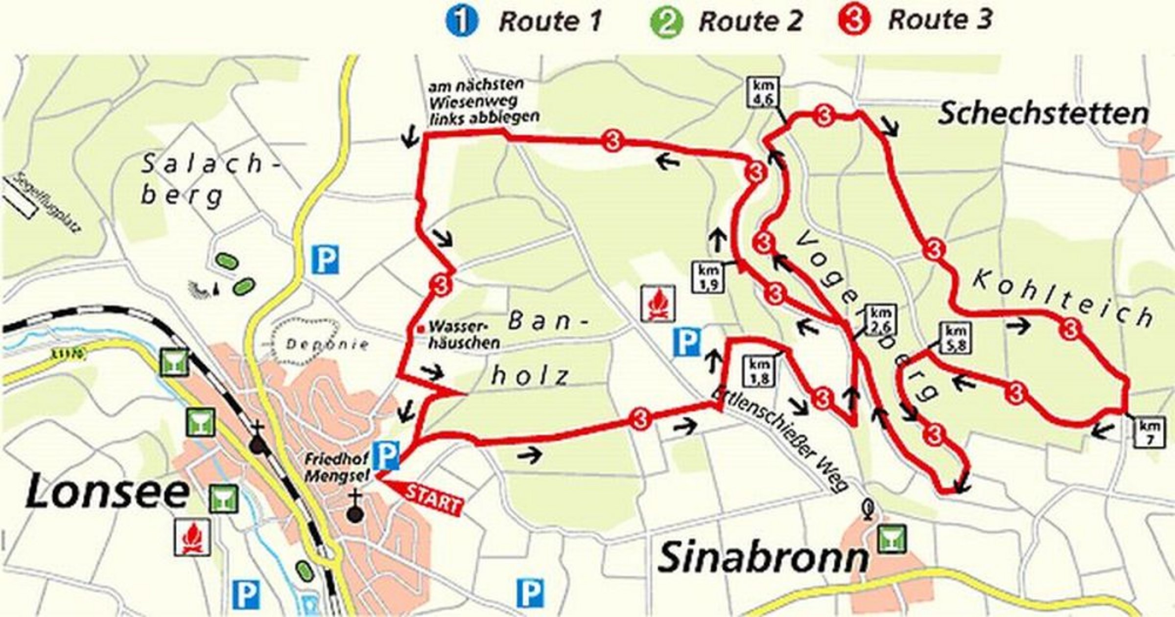 Karte Route 3